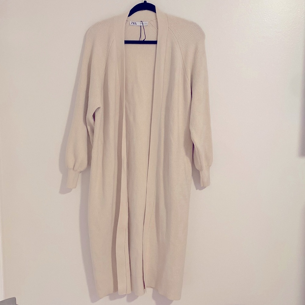 ZARA BRAND Open Front Cardigan Long.